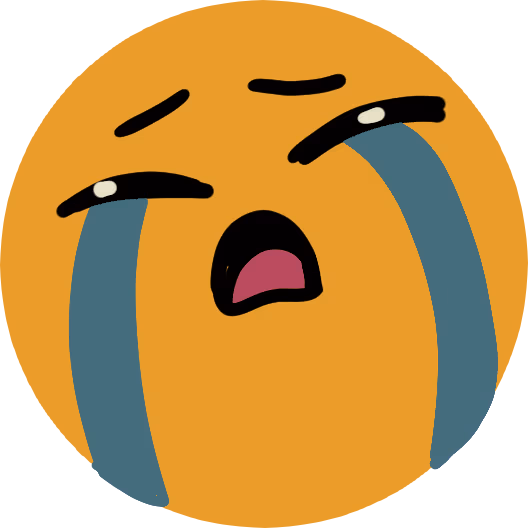 Crying sticker