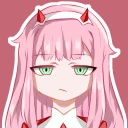 ZeroTwo_Disgusted emoji