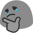 SadBlobThink emote