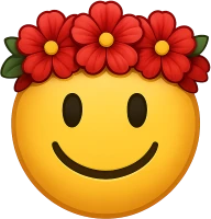 Redfloweremoji emote