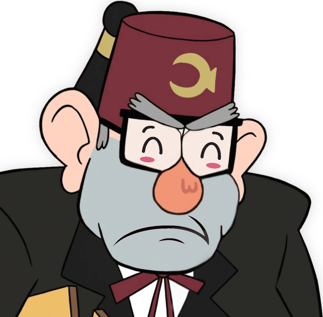 GrunkleStan_KawaiiSad emote
