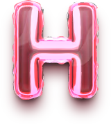 Letter_H_foil_balloon emote