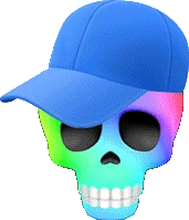 SkullCapRainbow emote