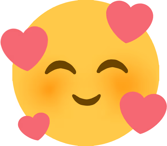 SmilingWithHearts emote