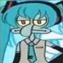 MikuSquidward emote