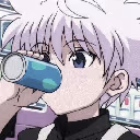 killua_drinking emote