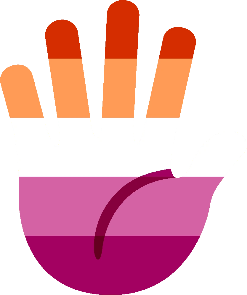 lesbian_hand_with_spread_fingers emoji
