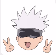 gojosaludando emote