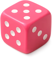 Pink_game_dice emote