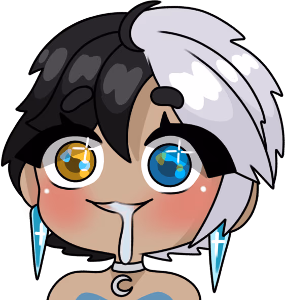 LunaSnowDrool emote
