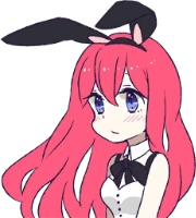 RabbitGirl_Blush emote