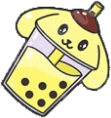 pompompurin_bubbletea emote