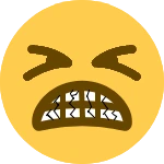 tighteyescrackedteeth emote