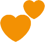 two_orange_hearts emote
