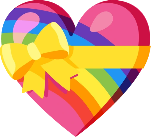 LGBTpride_Rainbow_Heart_Ribbon emote