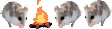 alabamabeachmousesittingverycomfortablearoundacampfirewithitsfri animated emote
