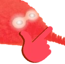 WormAngryThink emote