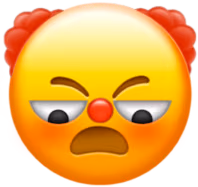 clownlookdown emote