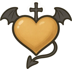 Goldgothheart emote