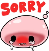 sorryporing emote