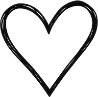 Normalsimpleblackheart emote