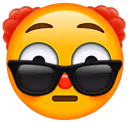 clownflushedsunglasses emote