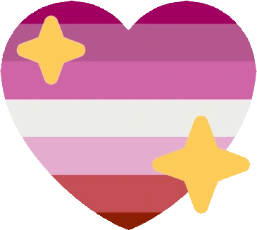 Lesbian_Heart_gold emote