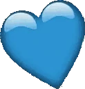 BigBlueHeart emoji