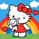 hellokitty_rainbow emote