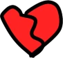 redbrokenheart emoji