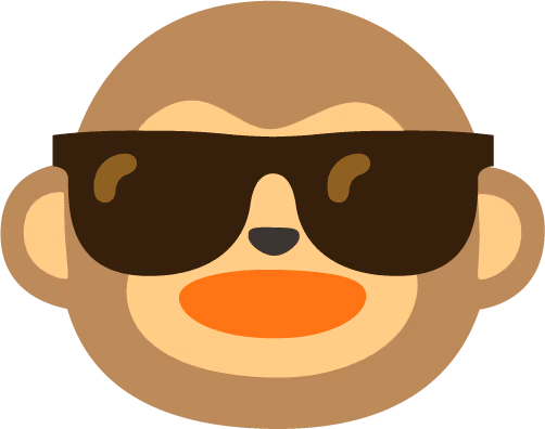 Sunglasses_Monkey sticker