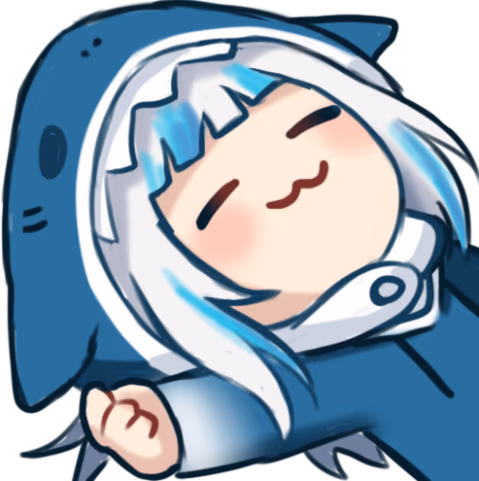 GawrGuraSleeping emote