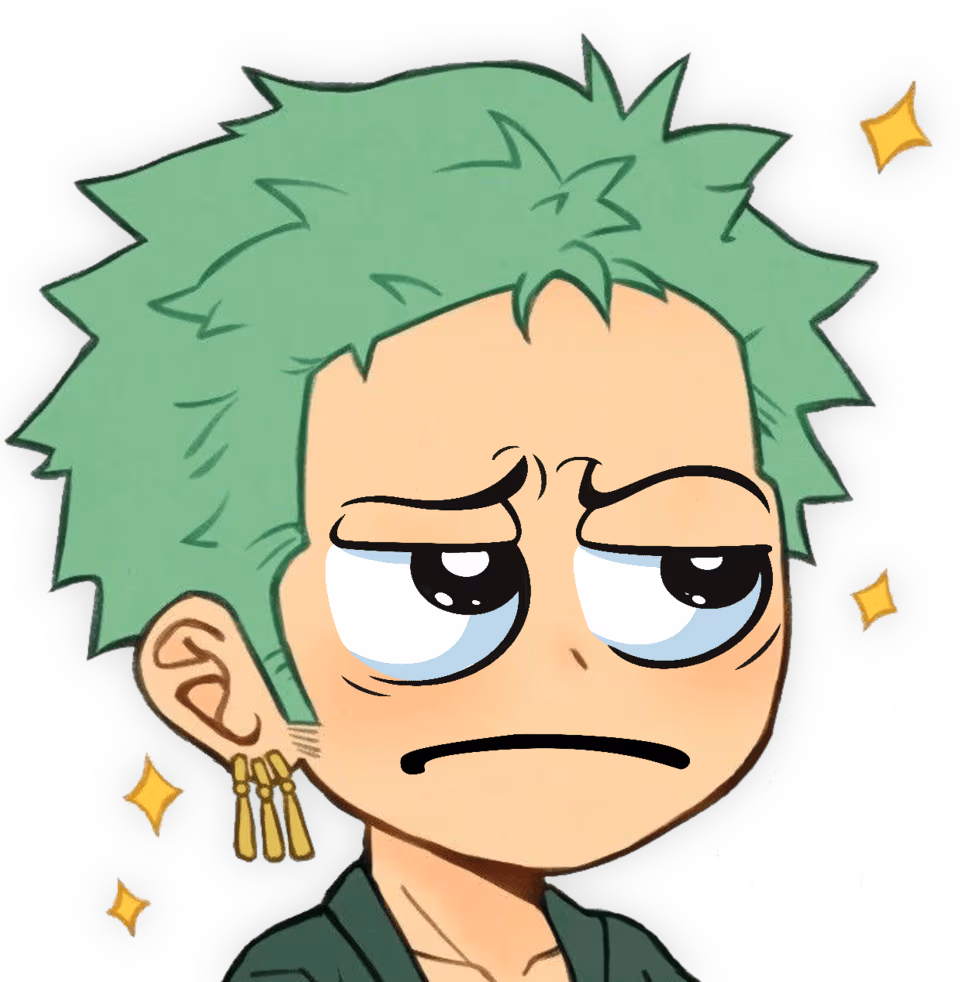 Zoro_Annoyed emote