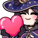 MonaHeart emote