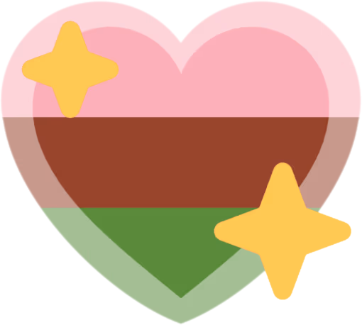 Gyneromantic_pride_heart emote