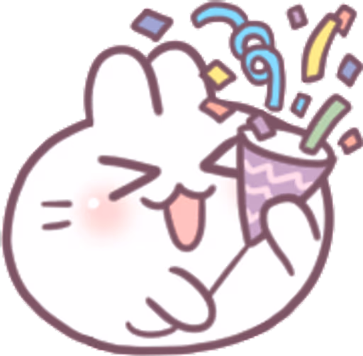 RoundBunnyConfetti emote