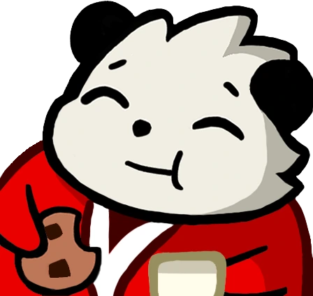 PandaSantaCookie emote