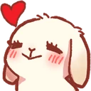bunny_blushheart emote