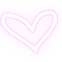 pinkglowingheart emote