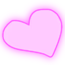 pinkheartglow emote