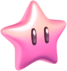 MarioStarPink emote