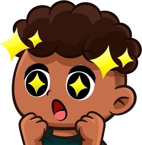 CurlyBLKAmaze emoji