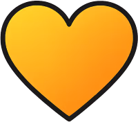 Yelloworangeheart emote