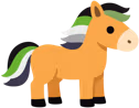 aromanticpridehorse emote