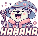 LaughingWitchBear emote