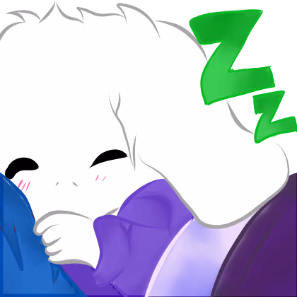 Asriel_Sleepy emote