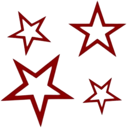red_glam_stars static emote