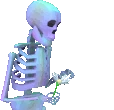 skeleton_pickingflower emote