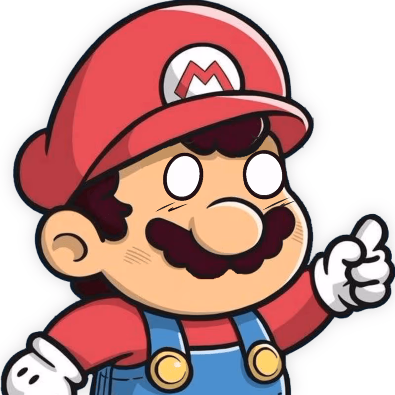 Mario_StareBlank emote