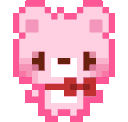 PinkBearSparkle animated emote